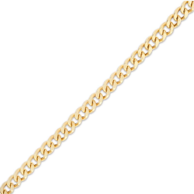 Made in Italy 100 Gauge Curb Chain Bracelet in Hollow 14K Gold - 7.5"
