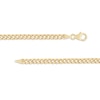 Thumbnail Image 1 of Made in Italy 100 Gauge Curb Chain Bracelet in Hollow 14K Gold - 7.5"
