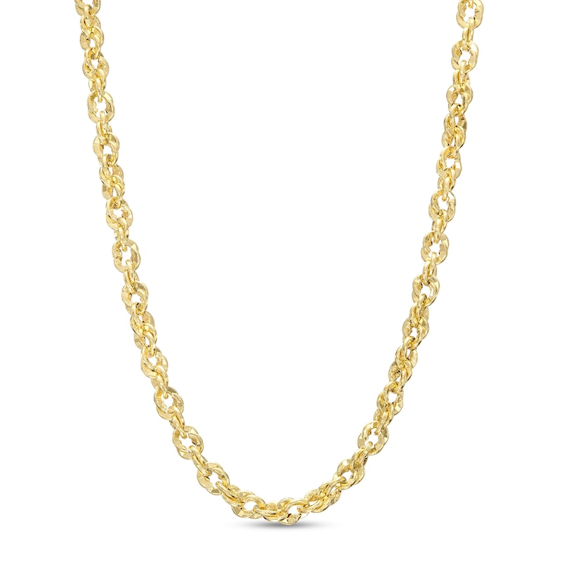 Main Image 1 of Made in Italy 2.5mm Loose Rope Chain Necklace in 14K Gold - 18"