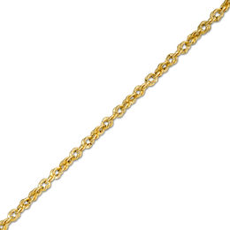 Made in Italy 2.5mm Loose Rope Chain Bracelet in 14K Gold - 7.5"