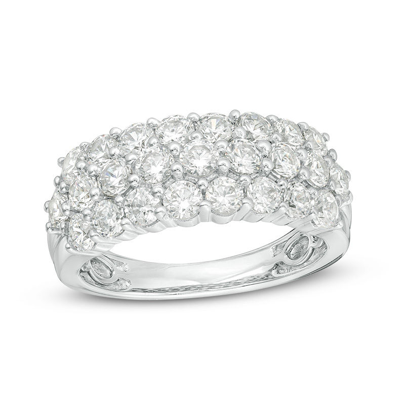 2 CT. T.W. Diamond Multi-Row Anniversary Band in Platinum