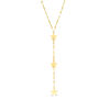 Thumbnail Image 0 of Triple Star Drop Mirror Chain "Y" Necklace in 10K Gold