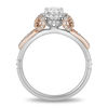 Thumbnail Image 2 of Enchanted Disney Snow White 1 CT. T.W. Oval Diamond Frame Bow Engagement Ring in 14K Two-Tone Gold