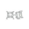 Thumbnail Image 0 of 1/4 CT. T.W. Princess-Cut Diamond Solitaire Stud Earrings in 10K White Gold