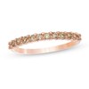 Thumbnail Image 1 of Morganite Row Band in 10K Rose Gold
