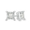 Thumbnail Image 1 of 1/2 CT. T.W. Princess-Cut Diamond Solitaire Stud Earrings in 10K White Gold