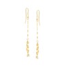 Thumbnail Image 0 of Made in Italy Flat-Link Chain Tassel Drop Earrings in 14K Gold