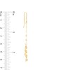 Thumbnail Image 1 of Made in Italy Flat-Link Chain Tassel Drop Earrings in 14K Gold