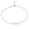 Thumbnail Image 0 of Infinity Double Strand Anklet in 10K White Gold - 9.25"