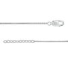 Thumbnail Image 1 of Infinity Double Strand Anklet in 10K White Gold - 9.25"