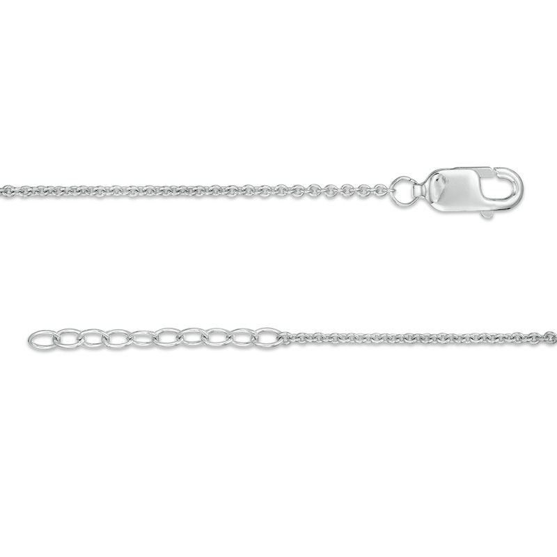 Infinity Double Strand Anklet in 10K White Gold - 9.25"