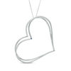 Thumbnail Image 2 of The Kindred Heart from Vera Wang Love Collection 1 CT. T.W. Diamond Tilted Pendant in Sterling Silver - 19"