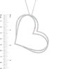 Thumbnail Image 3 of The Kindred Heart from Vera Wang Love Collection 2 CT. T.W. Diamond Tilted Pendant in Sterling Silver - 19"