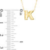 Thumbnail Image 2 of Mini Block "K" Initial Pendant in 10K Gold
