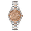 Thumbnail Image 0 of Ladies' Bulova Sutton Diamond Accent Two-Tone Watch with Brown Mother-of-Pearl Dial (Model: 98R264)