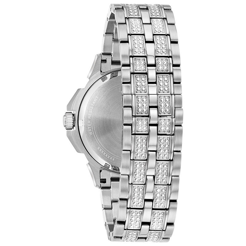 Men's swarovski crystal accented watch top