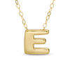Thumbnail Image 0 of Mini Block "E" Initial Pendant in 10K Gold