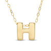 Thumbnail Image 0 of Mini Block "H" Initial Pendant in 10K Gold