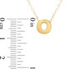 Thumbnail Image 1 of Mini Block "O" Initial Pendant in 10K Gold