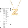 Thumbnail Image 1 of Mini Block "Z" Initial Pendant in 10K Gold