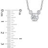 Thumbnail Image 2 of Mickey Mouse & Minnie Mouse 1/2 CT. T.W. Diamond Bezel-Set Necklace in 10K White Gold - 17.75"