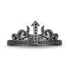 Thumbnail Image 1 of Enchanted Disney Villains Ursula 1/10 CT. T.W. Black Diamond Crown Ring in Sterling Silver with Black Rhodium