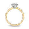 Thumbnail Image 2 of Enchanted Disney Mulan 1/2 CT. T.W. Diamond Frame Bamboo Engagement Ring in 14K Two-Tone Gold