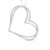 Thumbnail Image 1 of The Kindred Heart from Vera Wang Love Collection 5/8 CT. T.W. Diamond Tilted Pendant in Sterling Silver - 19"