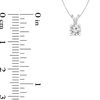 Thumbnail Image 2 of 1/4 CT. Certified Diamond Solitaire Pendant in 14K White Gold (I/SI2)