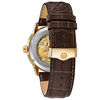 Thumbnail Image 3 of Men's Bulova Sutton Automatic Gold-Tone Strap Watch with Silver-Tone Skeleton Dial (Model: 97A138)
