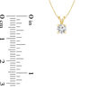 Thumbnail Image 2 of 1/4 CT. Certified Diamond Solitaire Pendant in 14K Gold (I/SI2)