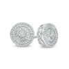 Thumbnail Image 0 of Diamond Accent Frame Stud Earrings in Sterling Silver