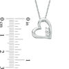 Thumbnail Image 1 of 1/5 CT. T.W. Diamond Heart Pendant and Stud Earrings Set in Sterling Silver