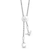 Thumbnail Image 4 of Enchanted Disney Jasmine Oval Blue Topaz and 1/5 CT. T.W. Diamond Bolo Bracelet in Sterling Silver and 10K Gold - 8.5"