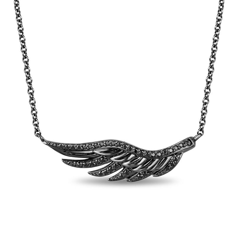 Artificial Imitation Angel Wings Pendant with Gold Plated Necklace Chain  Jewellery Elegant Stylish Party Casual Wear Movable American Diamond Chain