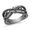 Thumbnail Image 1 of Enchanted Disney Villains Maleficent 1/5 CT. T.W. Black Diamond Ring in Sterling Silver with Black Rhodium