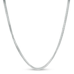 035 Gauge Diamond-Cut Wheat Chain Necklace in Sterling Silver - 22&quot;