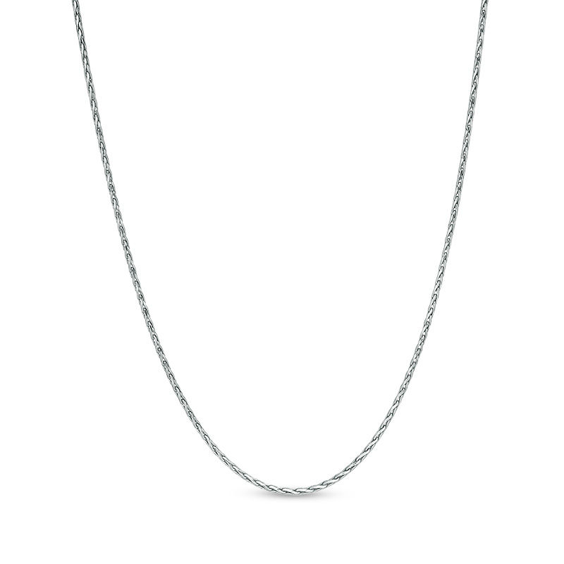 Main Image 1 of 030 Gauge Diamond-Cut Foxtail Chain Necklace in Sterling Silver - 18"