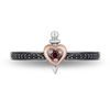 Thumbnail Image 4 of Enchanted Disney Villains Evil Queen Garnet and 1/10 CT. T.W. Diamond Ring in Sterling Silver and 10K Rose Gold