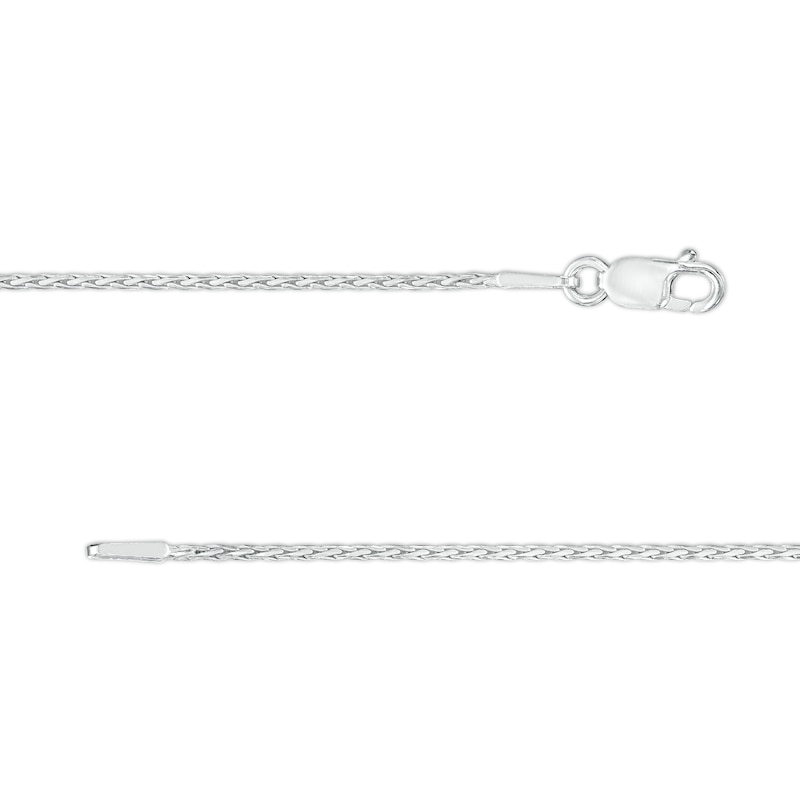 Main Image 3 of 030 Gauge Diamond-Cut Foxtail Chain Necklace in Sterling Silver - 22"
