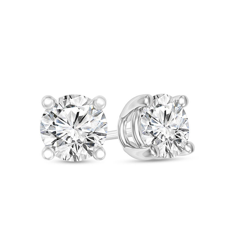 Main Image 1 of 1/4 CT. T.W. Certified Diamond Solitaire Stud Earrings in 14K White Gold ( I/VS2)