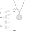Thumbnail Image 1 of 1/10 CT. T.W. Composite Diamond Frame Pendant in Sterling Silver
