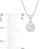 Thumbnail Image 2 of 1/10 CT. T.W. Composite Diamond Frame Pendant in Sterling Silver