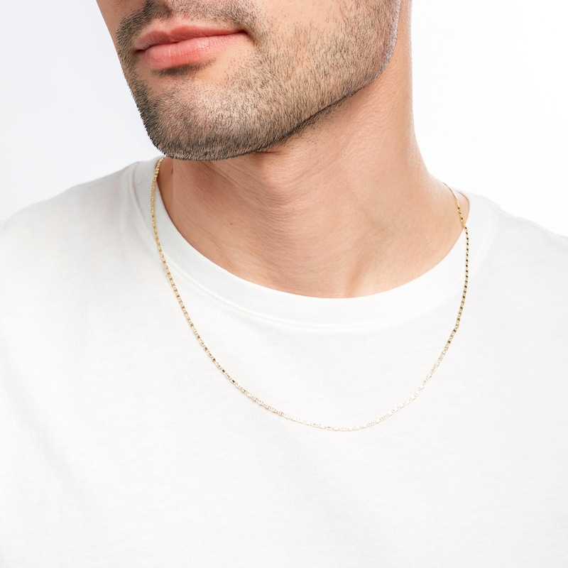 Main Image 2 of Men's 1.8mm Valentino Chain Necklace in Hollow 14K Gold - 22"