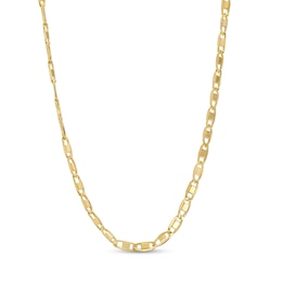 Men's 1.8mm Hollow Valentino Chain Necklace in 14K Gold - 18&quot;
