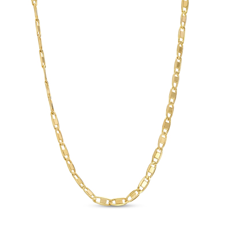 Main Image 1 of Men's 1.8mm Valentino Chain Necklace in Hollow 14K Gold - 18"