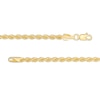 Thumbnail Image 3 of Men's 2.7mm Rope Chain Necklace in Hollow 14K Gold - 24"