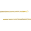 Thumbnail Image 3 of 3.5mm Figaro Chain Necklace in Hollow 14K Gold - 22"