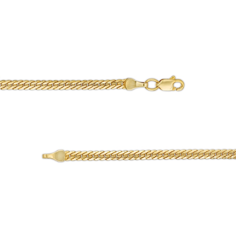 Main Image 3 of 2.65mm Curb Chain Bracelet in Hollow 10K Gold - 7.5"