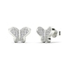 1/10 CT. T.W. Diamond Butterflies Stud Earrings in 14K White Gold